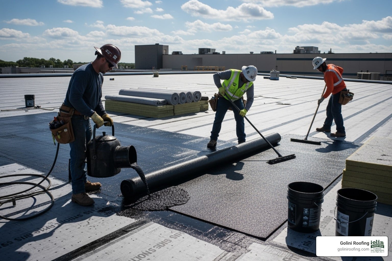 Built-Up Roof Installation